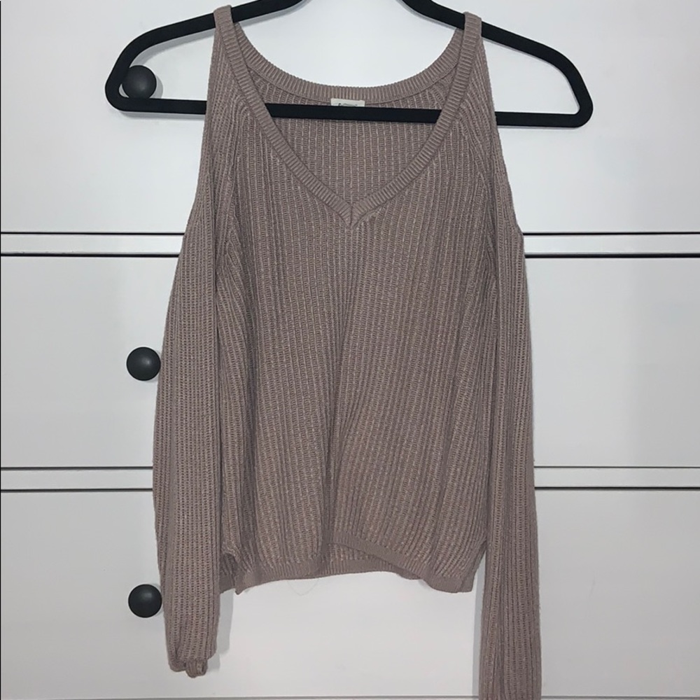 Garage Cold Shoulder Sweater